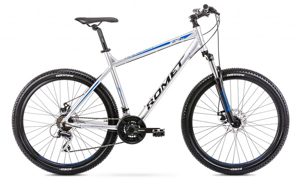 Фотография Велосипед ROMET Rambler R7.1 27,5" 2021, размер М, серебристый